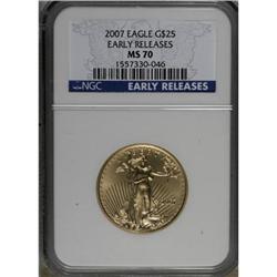 2007 $25 Half-Ounce Gold Eagle MS70 NGC