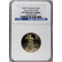 2007-W $25 Half-Ounce American Gold Eagle Deep Cameo PR
