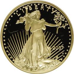 2007-W $50 One-Ounce American Gold Eagle Deep Cameo PR7