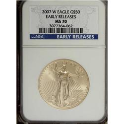 2007-W $50 1 Oz. Gold Eagle MS70 NGC