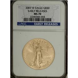 2007-W $50 1 Oz. Gold Eagle MS70 NGC