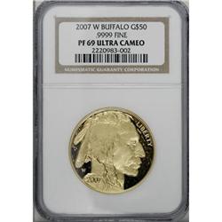 2007-W $50 Buffalo Deep Cameo PR69 NGC