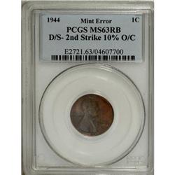 1944 1C Red and Brown MS63 PCGS
