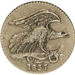 1837 1C Feuchtwanger Cent AU58 ANACS