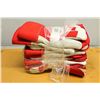 Image 1 : 6 PAIR ZENITH RED & WHITE INSULATED WORK GLOVES