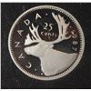 Image 1 : 1987 LOW MINTAGE SILVER CANADA 25 CENT