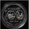 Image 1 : RCM 1974 PROOF SILVER DOLLAR- WINNIPEG 100TH
