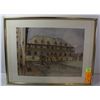 Image 1 : VINTAGE 1979 FRAMED " FORT " PRINT
