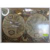 Image 1 : 28"X20" 1499 WORLD MAP DESK MAP