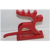 Image 1 : REINDEER CAST IRON NUT CRACKER RED IN COLOUR