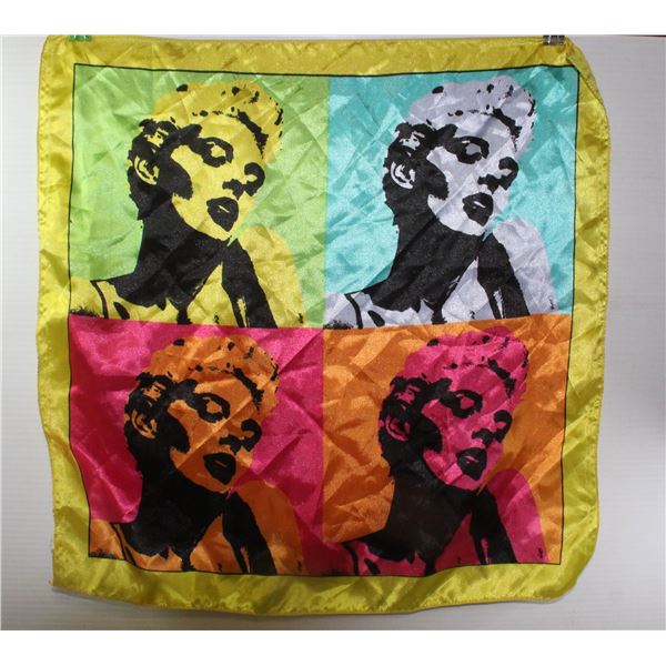 MARILYN MONROE SILK SCARF WITH ANDY WARHOL ART