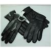 Image 1 : 2 PAIR LADIES LEATHER GLOVES. 1 SMALL. 1 MEDIUM