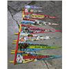 Image 1 : 10 VINTAGE PENNANT SOUVENIR FLAG BANNERS