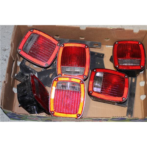 FLAT OF 6 TRAILER LIGHTS