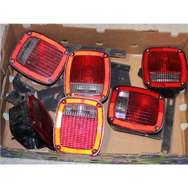 FLAT OF 6 TRAILER LIGHTS