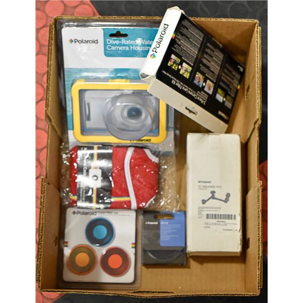 LOT OF NEW POLAROID ACCESSORIES - LENS FILTERS,