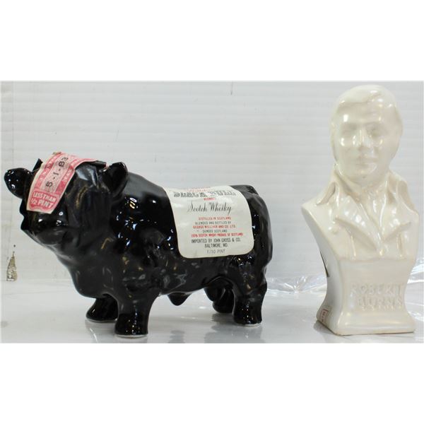 ROBERT BURNS BUST, BLACK BULL SCOTCH