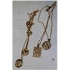 Image 1 : BOX OF GOLD TONE DRAGON & COIN NECKLACES