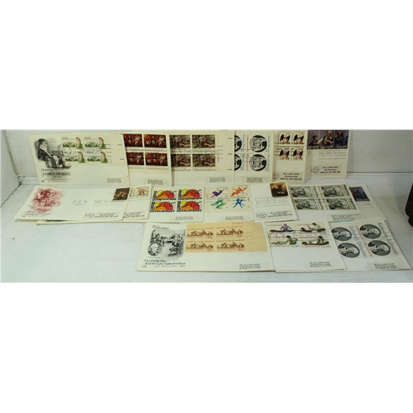 LOT OF 16 FIRST DAY ISSUE / COVER STAMPS