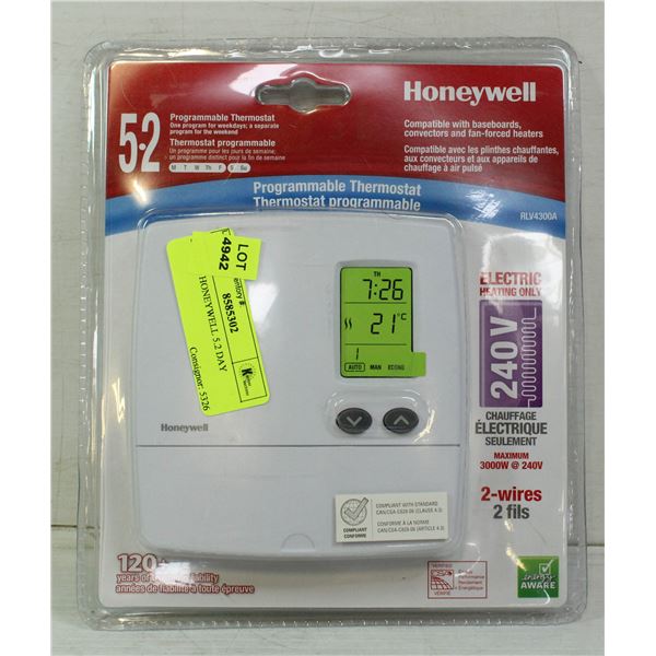 SEALED HONEYWELL 5.2 DAY