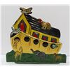 Image 1 : OLD TIN NOAHS ARK CANDLE HOLDER