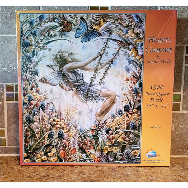6) HEARTS CONTENT 1500PC PUZZLE