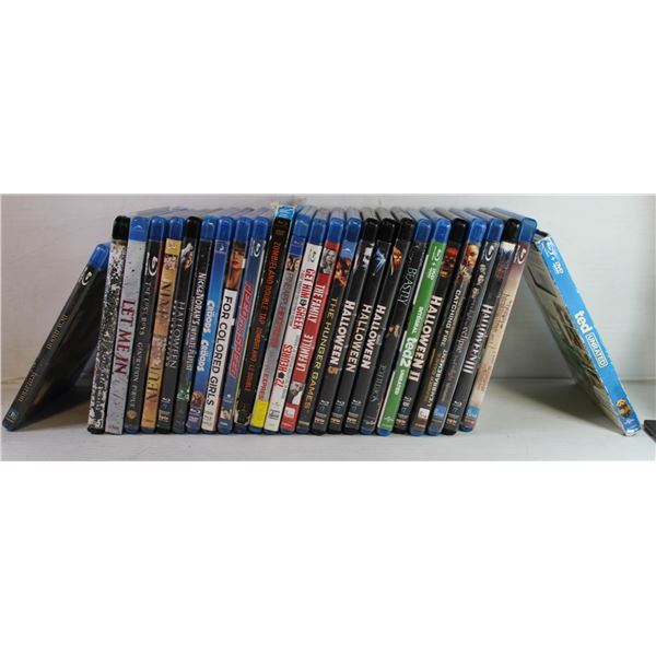 CASE OF 26 BLU RAYS