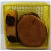 Image 1 : 4 CEDAR WOOD DECOR COOKIES IN CRATE