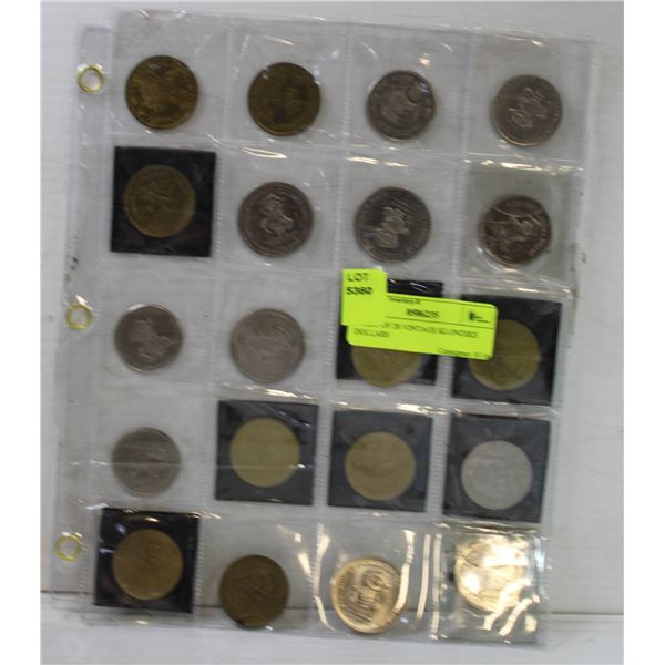 SHEET OF 20 VINTAGE KLONDIKE DOLLARS
