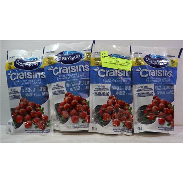 4X OCEAN SPRAY CRAISINS 170G