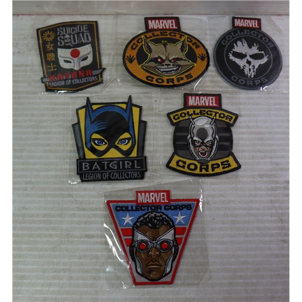 LOT OF 6 NEW MARVEL COLLECTOR PATCHES