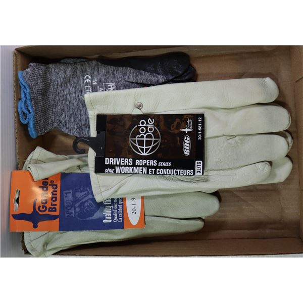 3 PAIR NEW L / XL WORK GLOVES