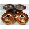 Image 1 : 2 PAIR MID CENTURY COPPERCRAFT & BRONZED CANDLE