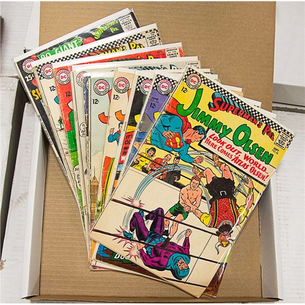 BOX OF 10 VINTAGE DC JIMMY OLSEN COMICS