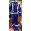 Image 1 : NEW FIRE ZERO FLAME RESISTANT BLUE COVERALLS