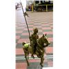 Image 1 : 11" HEAVY BRASS KNIGHT ON HORSE CRUSADES ARMOUR