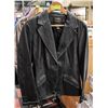 DANIER BLACK LEATHER JACKET - LADIES SIZE M