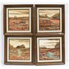 Image 1 : SET OF 4 OIL ON CANVAS PAINTINGS BY T.HUGHES