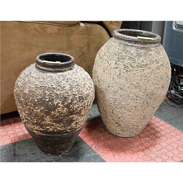 PAIR OF CERAMIC VASES