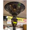 Image 1 : STAINED GLASS POLE FLOOR LAMP ORNATE BASE HEAVY