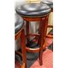 Image 2 : SET OF 4 BROWN MATCHING BAR STOOLS - SWIVELING