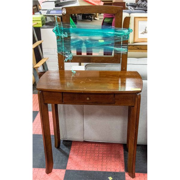 ESTATE VINTAGE MAKEUP TABLE WITH MIRROR AND