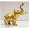 Image 1 : 9" TALL BRASS "LUCKY" ELEPHANT TRUNK UP