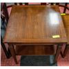 Image 3 : VINTAGE WOODEN COFFEE TABLE AND 2 END TABLES