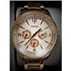 Image 1 : NEW FOSSIL ROSE GOLD TRIPLE CHRONO MSRP $199 WATCH