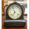 Image 1 : ANTIQUE MANTLE CLOCK KEY IN BACK WORKING CONDITION