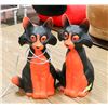 Image 1 : PAIR OF HALLOWEEN CAT BLOW MOLDS TOGETHER