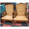 Image 1 : PAIR OF MATCHING ANTIQUE CHAIRS