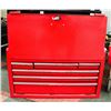 Image 2 : BEACH DROP FRONT 6 DRAWER TOOL BOX WITH KEY, STEEL