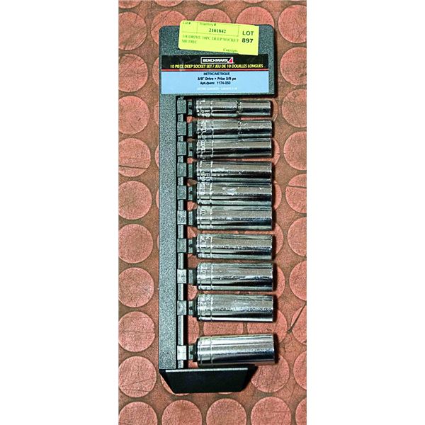 3/8 DRIVE 10PC DEEP SOCKETS METRIC